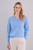 Elise 4 Ply Cashmere V Neck in Summer Sky