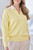 Frida Cable Cashmere Cardigan in Lemonade