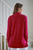 Lydia Drape Cashmere Cardigan in Holly Berry