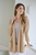 Lydia Drape Cashmere Cardigan in Safari