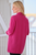 Lydia Drape Cashmere Cardigan in Raspberry