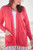 Georgina Cashmere 4Ply Edge to Edge Cardigan in Guava