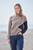 Cashmere 4 Ply Graphic Turtle Neck Size M
