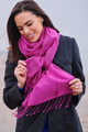 Classic Cashmere Pashmina Shawl in Very Berry