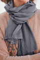 Classic Pashmina Stole in Mercury