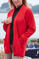 Georgina Cashmere 4Ply Edge to Edge Cardigan in Letterbox