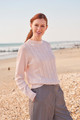 Cashmere 6 Ply Cable Crew Size M