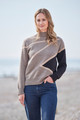 Cashmere 4 Ply Graphic Turtle Neck Size M