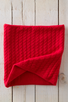 Cashmere 4 Ply Cable Neckwarmer in Holly Berry