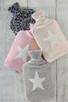 Pure Cashmere Hot Water Bottle Covers in Star and Leopard