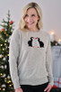 Penguin Crew Neck Cashmere Christmas Jumper