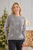 Snowflakes 2 Ply Cashmere Christmas Jumper