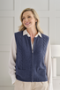 Rochelle 4 Ply Cable Zip Gilet