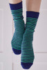 Mens Cashmere Stripe Socks