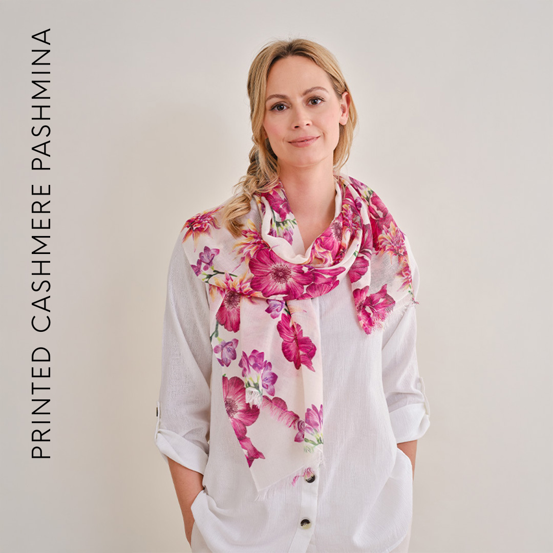 Printed Cashmere Pashmina