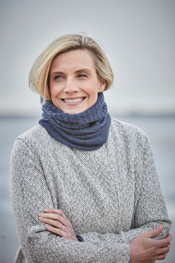 Cashmere 4 Ply Cable Neckwarmer