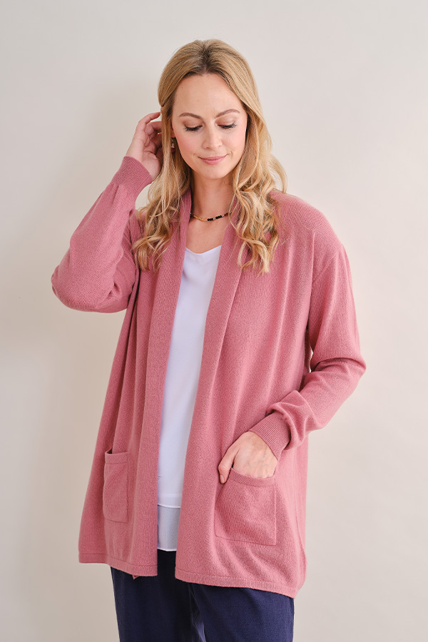Lydia Cashmere Drape Cardigan
