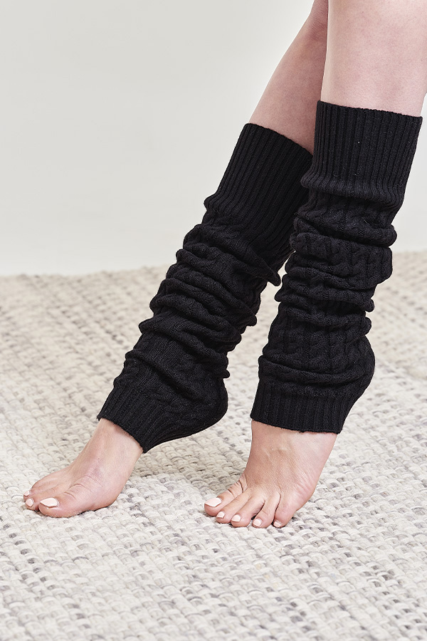Cashmere 4 Ply Cable Leg Warmers