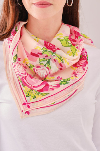 Garden Party Silk Scarf