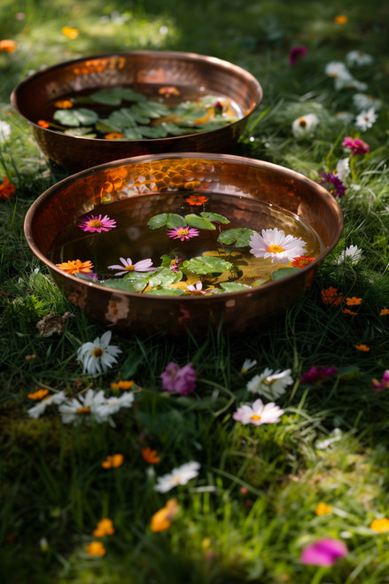 Pretty flowers butter massage herbal