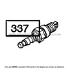 Parts lookup Briggs and Stratton 675 Series Spark Plug 697451 diagram