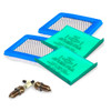 491588S Air Filter 493537S Air Filter Foam 491055S Spark Plug Double Kit OEM