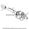 Kohler Command PRO 23 PA-ECH730-3051 OEM Crankshaft Diagram