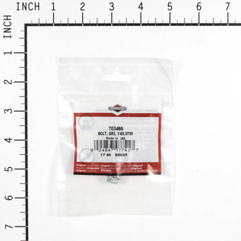BRIGGS AND STRATTON 703466 - BOLT GR5 1/4X.0750 - Image 1