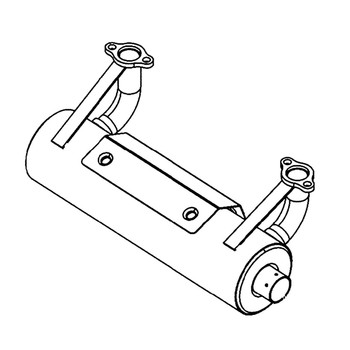 Briggs And Stratton 706900 - Muffler Right Outlet OEM