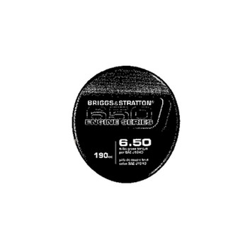 Briggs And Stratton 7102166Yp - Decal Engine Tp 650 (Briggs Oem Part)