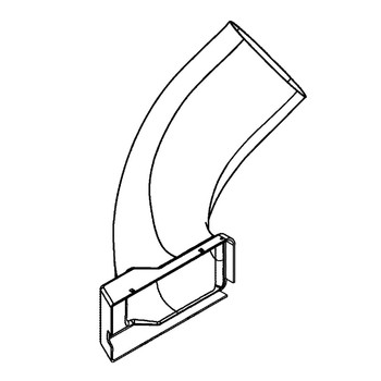 Briggs And Stratton 1726359Sm - Chute-Lower Black Pol (Briggs Oem Part)
