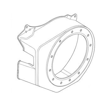 Honda 19610ZL0830ZD Cover Fan R280 Original Mower Part