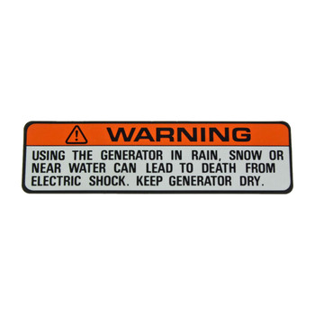 87168-ZC3-630 - Warning Label - Honda Original Part