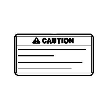 87539-Z4M-000 - Mark Exhaust Caution - Honda Original Part
