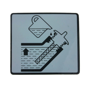 87594-ZB4-A00 - Mark Oil Caution - Honda Original Part