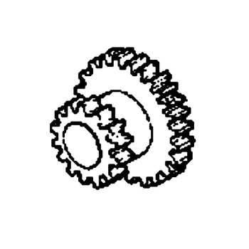 23417-734-000 - Gear (25Teeth/17) - Honda Original Part