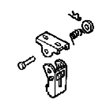 63510-742-701 - Lock Assembly Carrier - Honda Original Part