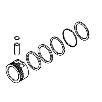 12 874 03-S - Kit; Piston With Ring Set (.50) - Kohler Original Part