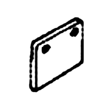 68336-ZC6-A00 - Plate Rubber - Honda Original Part