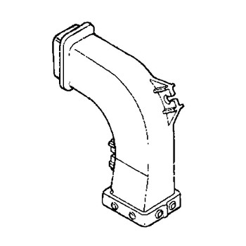 17393-ZW1-010 - Duct Muffler - Honda Original Part ** SUPERSEDED TO 17393-ZW1-040 **