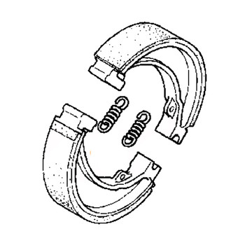 43110-752-020 - Shoe Kit Brake - Honda Original Part ** SUPERSEDED TO 43110-752-030 **