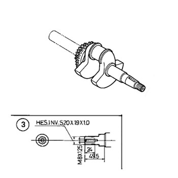 13310-ZH9-821 - Crankshaft - Honda Original Part