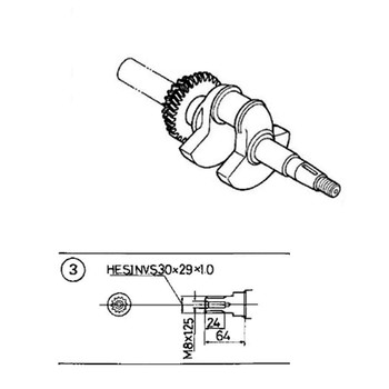 13310-ZF6-W22 - Crankshaft - Honda Original Part