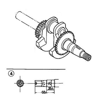 13310-ZL0-622 - Crankshaft - Honda Original Part