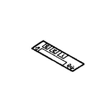 87525-ZE6-000 - Mark Brake Caution - Honda Original Part