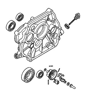 11300-ZF6-W30 - Cover Crankcase - Honda Original Part ** SUPERSEDED TO 11300-ZF6-W32 **