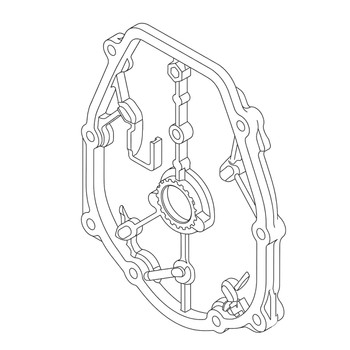 Honda 11340ZM7D02 Cover Crankcase Side Original Mower Part