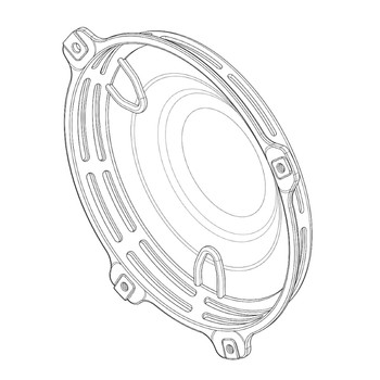 Honda 19621ZJ1811 Protector Fan Cover Original Mower Part