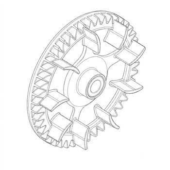 Honda 15363Z2E000 Gear Slinger Original Mower Part