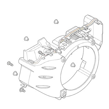 Honda 19610Z2E010 Cover Fan Original Mower Part